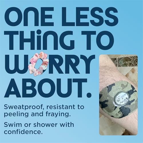 ExpressionMed Dexcom G6 Underpatches Waterproof - Breathable Non-Fraying Material, Easy-Apply Split Backing, Pack of 10 (White Patch)