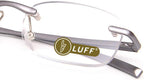 LUFF Rimless Reading Glasses Ultra Light Metal Frame Readers for Men and Women with Spring Hinge