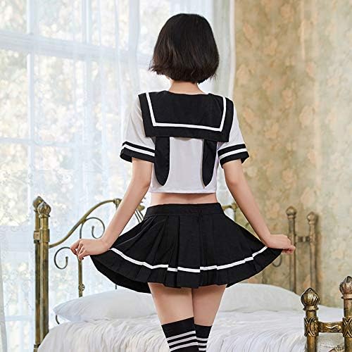 SINMIUANIME Sexy Lingerie Female JK Uniform Cosplay Lingerie Japanese Sailor Soft Cute Student Suit