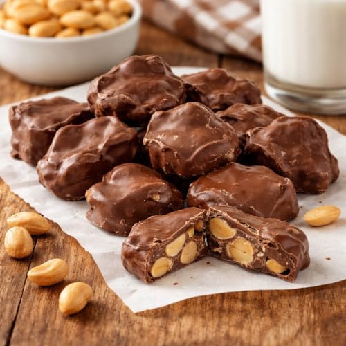 Goodland Farms Milk Chocolate Peanut Clusters | 1 Pound Bag | Fresh Roasted Peanuts Coated in Smooth Creamy Milk Chocolate
