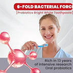 SP-6 Probiotic Whitening Toothpaste – Advanced Formula with 6 Probiotics for Brighter Teeth & Healthier Gums, Enamel-Friendly, Fresh Peppermint, Long-Lasting Clean
