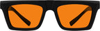 Eyekepper Orange Tinted Blue Light Blocking Glasses Metalless Screwless Spring Hinges UV Protection for Computer Gaming