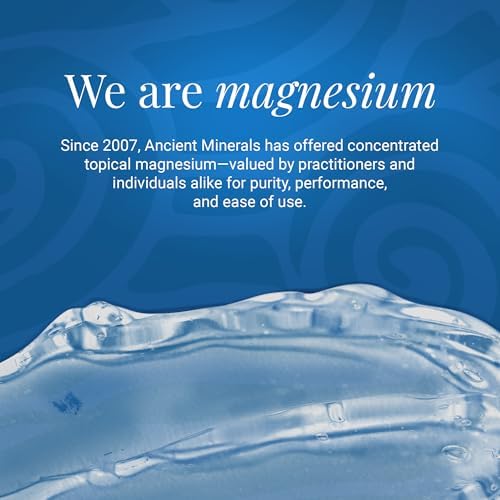 Ancient Minerals Magnesium Gel - 8oz Bottle - Pure Genuine Zechstein Magnesium Chloride - Best for Massage, Topical Skin Application