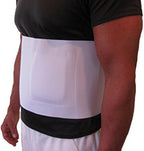 FlexaMed Umbilical Navel Hernia Belt with Compression Pad 8 Inch White - XXXL