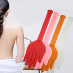 Palm Shaped Plastic Health Massage Hammer Durable Elastic Beat Pat Tool for Fatigue Relief Blood Circulation for Full Body Therapy Red