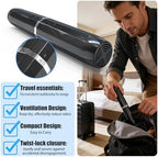 Long Ventilated Electric Toothbrush Travel Case, Portable Holder, Fits Most Standard Straight Electric Toothbrushes (Black)