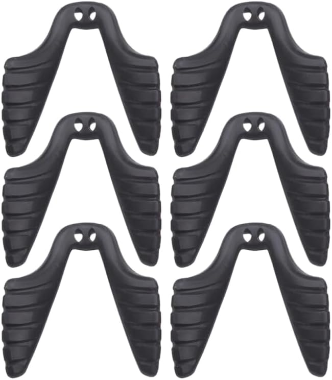 Glasses Nose Pads 6Pcs Replacement Nose Pads for Glasses Anti-Slip Soft Rubber Cushions Comfortable Fit for Sunglasses Eyewear with Double Hole Integrated Design