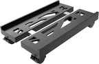 Adjustable Mobile CPU Stand, Ventilated Computer Tower Stand with 4 Caster Wheels Fits Most PC Tower, Under Desk CPU Holder PC Floor Cart Computer Riser for Students and Gamers (Black)