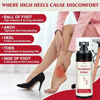 Foot Numbing Spray for High Heels, Cooling Foot Comfort Spray for Women, Helps Ease Foot Fatigue & Discomfort from Wearing Heels, Standing All Day, Work, Weddings, Events & Travel - 2.7 FL OZ