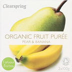 Clearspring Organic Pear & Banana Puree 2 x 100g