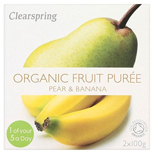 Clearspring Organic Pear & Banana Puree - 2 x 100g