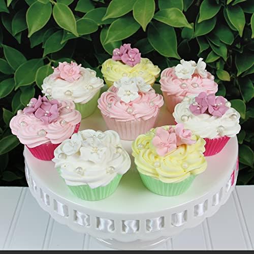 Global Sugar Art Blossom Sugar Wedding Cake Flowers with Pearl Stamens, Dusty Pink, Unwired, 24 Count by Chef Alan Tetreault