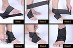 Ankle Brace Bandage, Elastic Breathable Compression Wrap Ankle Support Sleeves, Adjustable Ankle Support Brace Sleeve for Arthritis Reduce Swelling Basketball Sports Joint Pain Injury Recovery, 2 Pack