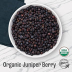 J MAC BOTANICALS, Organic Whole Juniper Berries, Certified USDA Organic, juniper for herbal infusions, seasoning beef, pork, turkey brine, soups, cocktail bombs