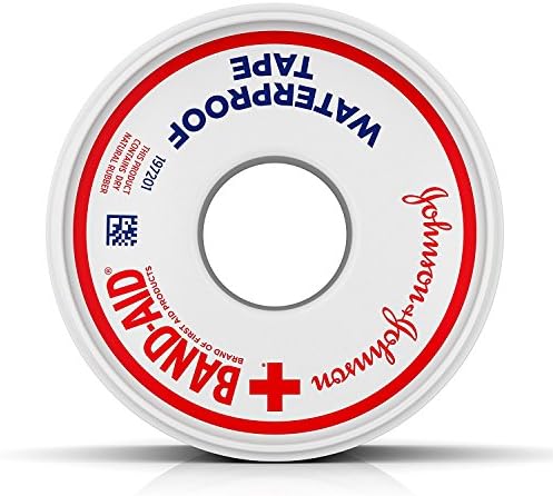 Band-Aid Brand of First Aid Products 100% Waterproof Self-Adhesive Medical Tape Roll to Secure Bandages, Durable First Aid Wound Care Bandaging Tape, 1 Inch by 10 Yards (Pack of 2)