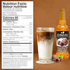 Syruvia Coffee Syrup, Chestnut Praline Flavored Syrup for Drinks, Lattes, and Desserts – 25.4 fl oz