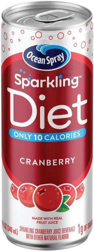 Ocean Spray® Sparkling Diet Cranberry Juice Drink, 11.5 Fl Oz Cans, 4 Count (Pack of 24)