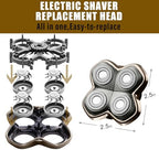Shaver PRO 4 Head Replacement Blade Compatible with Skull Pitbull,Butterfly kiss pro & Palm Shavers,Electric Shaver & Head Shaver Blade for Bald Head Shavers for Men/Women (2 Pcs)