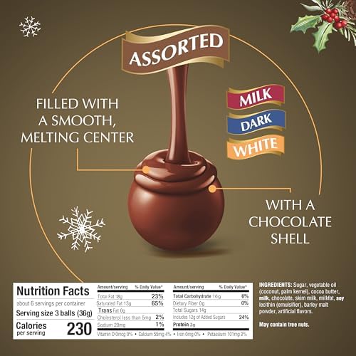 Lindt LINDOR Assorted Chocolate Candy Truffles Modern Gift Box, Assorted Chocolate Candy with Smooth, Melting Truffle Center, 7.6 oz.