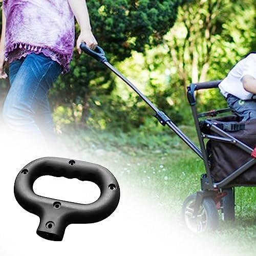 Universal Folding Wagon Push Handle - Lightweight Replacement Hand Truck Handle with Fixed Buckle for Utility Cart, Camping & Beach