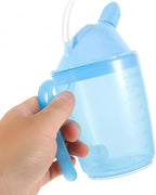 Leak-proof Straw Cup, Suitable for the Elderly, Bedridden Patients, Disabled/Dysphagia People (Blue)