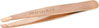 Tweezerman Rose Gold Mini Slant Tweezer - Tweezers for Eyebrows, Travel Tweezers for Eyebrows, Facial Hair