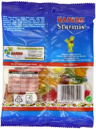 Haribo Starmix Bag 160 G (pack Of 12)