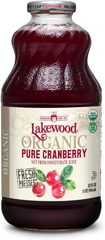 Lakewood Organic Cranberry Juice, 32 Fl Oz