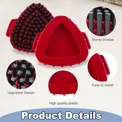 Scrubber Mop Head for Ocedar, Upgrade Scrub Brush for Ocedar, Spin Mop Scrub Brush Head for O Cedar RinseClean 2-Tank, More Bristles Scrub Brush Attachment for Bathroom, Deck, Kitchen Floor Cleaning