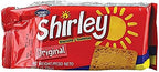 Wibisco Shirley Biscuits Mixed Flavor (4 Packs of 3.7oz Each, 2 Original 2 Coconut)