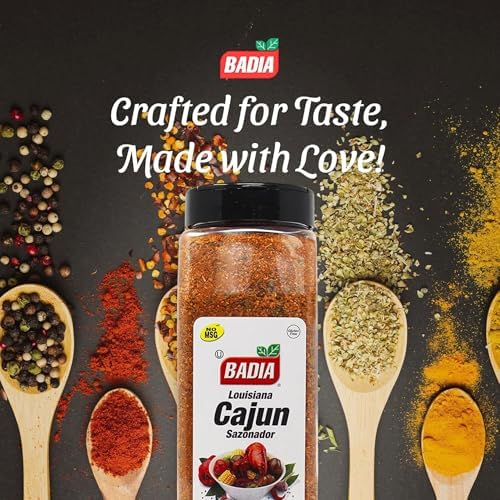 Badia Louisiana Cajun Seasoning, 23 oz – Bold & Spicy Creole Blend for Meats, Seafood, Vegetables & More