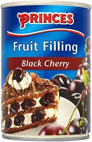 Princes Fruit Filling Black Cherry (410g) - Pack of 2