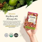 Organsia Herbal Tea - Very Berry with Ashwagandha - Certified Organic - Caffeine Free