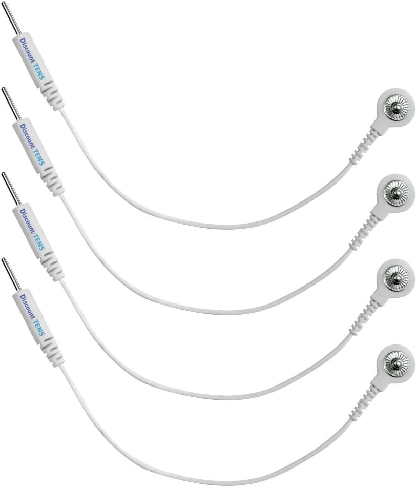 Discount TENS - Lead Wire Adapters, Convert 3.5mm Snap to 2mm Pin, (Pack of 4)