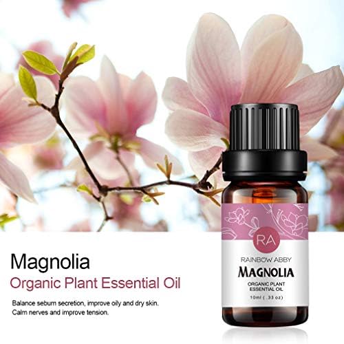 2-Pack Magnolia Essential Oil 100% Pure Oganic Plant Natrual Flower Essential Oil for Diffuser Massage Skin Care - 10ML