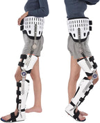 Knee Support Brace - Hip Knee Ankle Foot Orthosis Braces with Walking Boots for Hip Fracture Rehabilitation Equipment,Right