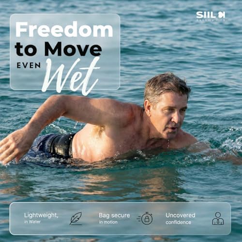 SIIL Ostomy Belt for Men & Women | FSA & FHA Approved | Premium Ostomy Bag Covers | Sports & Swimming | Colostomy Belts, Illeostomy Covers | Ostomy Wrap (Improved Zipper & Velcros) Made in EU