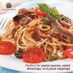 Agostino Recca Anchovies Fillets in Olive Oil - Wild Caught Fish from Italy - Anchovy Fillets for Pizza, Pasta, Salads (8.1 oz)