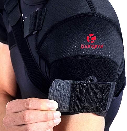 Kuangmi Double Shoulder Support Brace Strap Wrap Neoprene Protector,XL