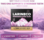 Larineco Remineralizing Gum with Nano Hydroxyapatite & Xylitol – Sugar-Free Xylitol Gum – Plastic-Free, Dye-Free, Aspartame-Free – Natural Base – 36 Pieces (18 Count (Pack of 2), Bubble Gum)