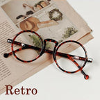 Eyekepper 4 Pack Oversized Round Reading Glasses (2 Pairs Black and 2 Pairs Tortoise) for Men Women Retro Readers +2.50