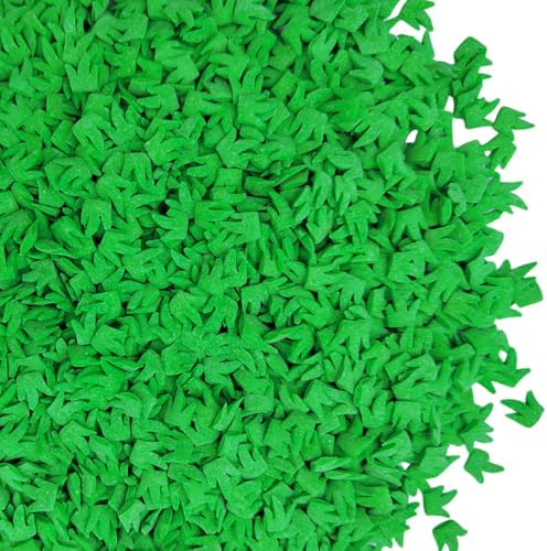 Edible Green Grass Sprinkles for Cake Decorating Grass Confetti Cake Decorations Cupcake Toppers Baking Cookie Decorating Birthday St Patrick's Day Supplies