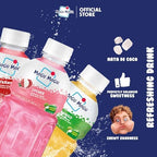 Mogu Mogu Variety Pack Juice Drink with Nata de Coco (Coconut Jelly) – Lychee, Strawberry & Mango, Chewy Fruit Beverage for Kids & Adults, 6 Pack Bottles, 10.82 fl oz Each