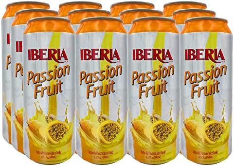 Iberia Passion Fruit Juice Drink, 16.57 Fl Oz (Pack of 12)
