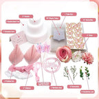 Cash Gifting Cash Gift Box，Happy Gift Box Money Flower Cake, DIY Surprise Gift for Valentine's Day (Pink three-tier)