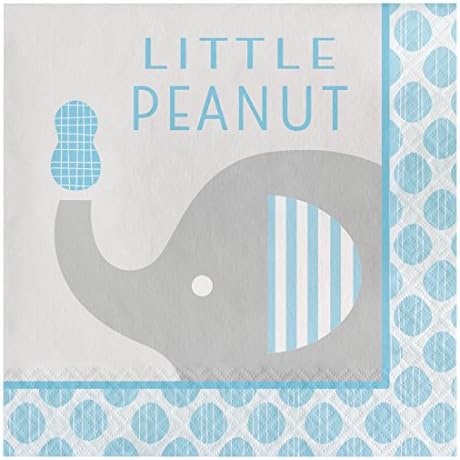 Creative Converting 316934 Luncheon Napkins, 6 1/2" x 6 1/2", Blue