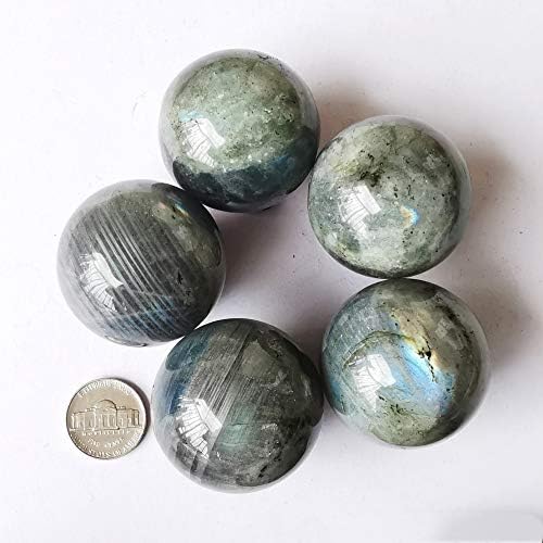 40mm Moonstone Healing Crystal Divination Sphere Sculpture Figurine Gemstone Ball,Feng Shui Chakra Aura Home Desk Decor Decorative Collection,with Wooden Stand