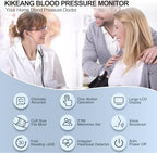 Blood Pressure Monitor, Blood Pressure Cuff 22-42cm - 2 * 99 Sets of Memory, 4*AAA Battery Included, White