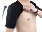 Shoulder Brace For Sport,Warm Keeping Comfortable Adjustable Arm Support Strap Elastic Double Shoulder Protector Pad For Soprt Running(M)