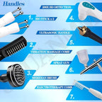 7 in 1 Scalp Detector, Skin Diagnosis Hair Analyzer Multi‑Functional Digital Hair Skin Analyzer Microscope Magnifier High Sensitivity Follicle Analyser Tester Machine or Home Spa Salon Use